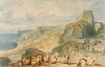 Boog- en Pijlkasteel, Isle of Portland door Joseph Mallord William Turner